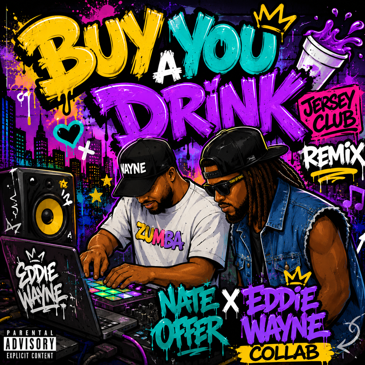 BUY YOU A DRINK JERSEY CLUB REMIX BY EDDIE WAYNE -(98 BPM)